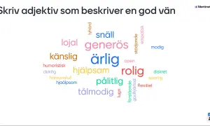 Ord som beskriver en god vän: lojal, generös, ärlig, hjälpsam, rolig, snäll, empatisk, pålitlig, modig, tålmodig, humoristisk, diskret, stödjande, flexibel, godhjärtad.