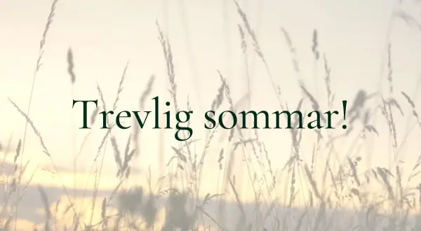 Trevlig sommar! En bild med högt gräs i solnedgången. Vad betyder artig? En trevlig sommar önskar vi alla.