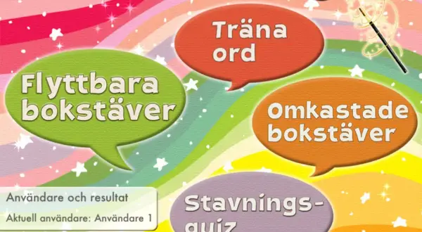 Ordens Magi: en rolig matramsa med flyttbara bokstäver, träna ord, omkastade bokstäver och stavningsquiz.